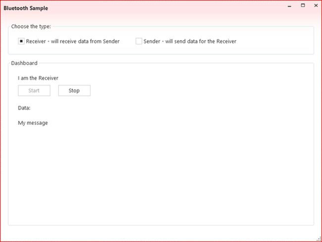 received data sent by Sender